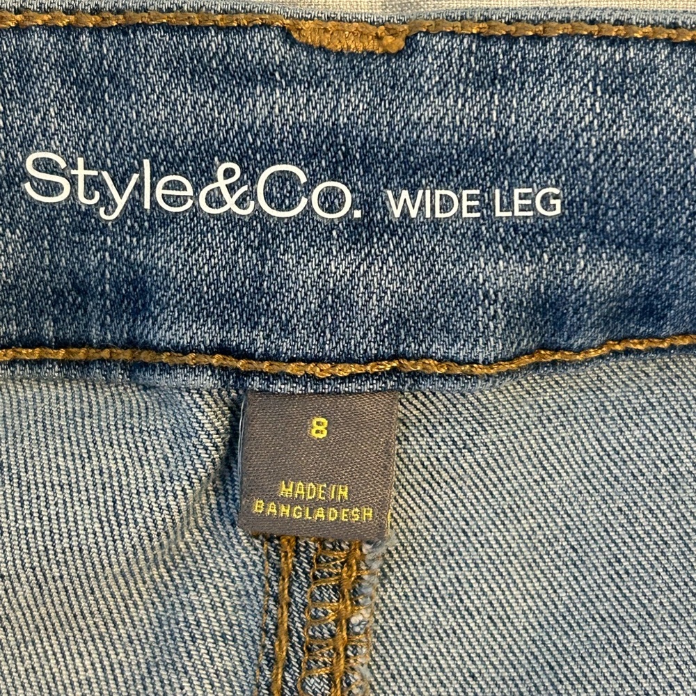 Style & Co. Denim Wide Leg Pants